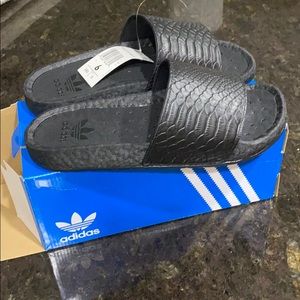 Adidas boost slides snakeskin limited edition rare